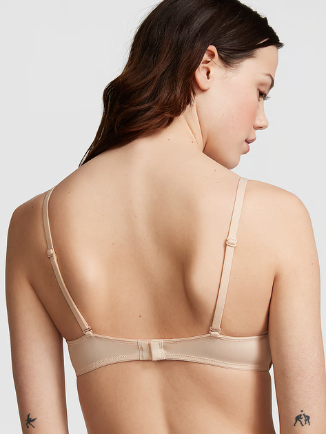 Безшовний бюстгалтер без пуш ап бежевого кольору VICTORIA'S SECRET PINK р. 80D/36D арт. 30473 - зображення 2