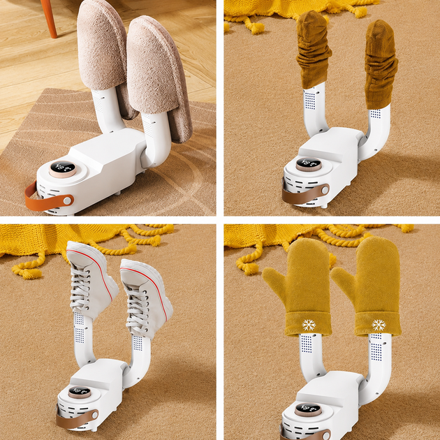 Електрична сушарка для взуття Shoe Dryer з підігрівом 18×8×27,8 см Пристрій для сушіння взуття - изображение 4