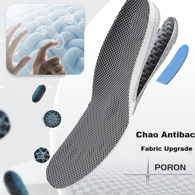 Профессиональные спортивные стельки FOOTOPPO для мужчин, амортизирующие, мягкие, эластичные, с защитой от запаха, утолщенные, для баскетбольной и беговой обуви. - изображение 5