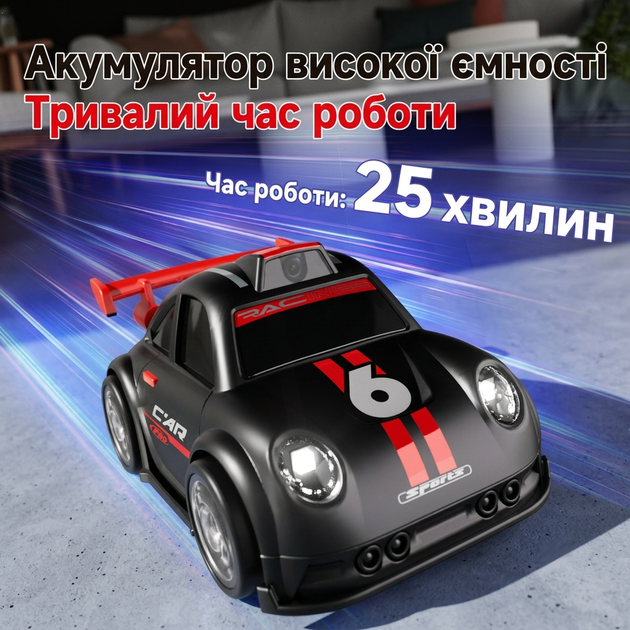 Машинка с камерой на пульте управления C6 Mini с цветным экраном и картой памяти (Черный) - Фото 3 Машинка с камерой на пульте управления C6 Mini с цветным экраном и картой памяти (Черный) - изображение 3