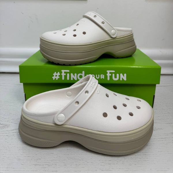 Крокси Classic Stacked Clog White, розмір 39 - Фото 7 Крокси Classic Stacked Clog White, розмір 39 - зображення 7