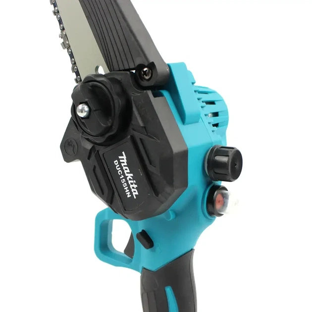 Міні пила акумуляторна Makita DUC155HN 24 В 5 А·год ланцюгова шина 20 см гілкоріз автоматичне змащення садова електропила 4500 об хв швидкість 11 м с крок 1 4 безключове натягування для обрізання дерев гілок кущів розпилювання деревини з 2 АКБ - Фото 5 Міні пила акумуляторна Makita DUC155HN 24 В 5 А·год ланцюгова шина 20 см гілкоріз автоматичне змащення садова електропила 4500 об хв швидкість 11 м с крок 1 4 безключове натягування для обрізання дерев гілок кущів розпилювання деревини з 2 АКБ - зображення 5