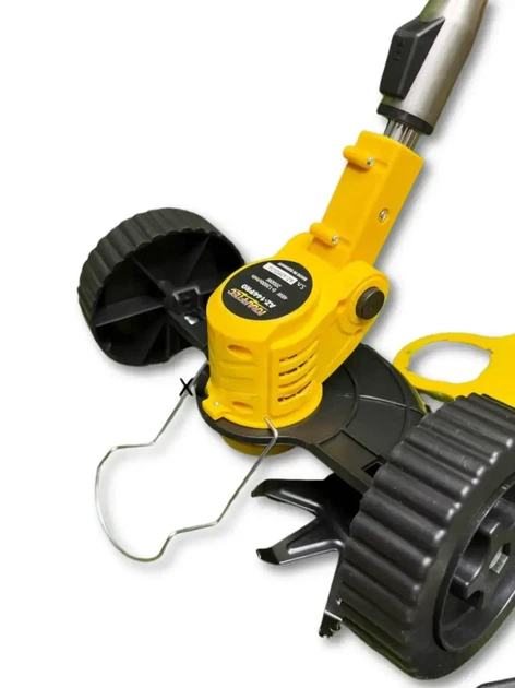 Тример акумуляторний DeWalt DCMST156N 48 В 6 А·год безщітковий електрокоса 1200 Вт садова коса 10000 об хв ніж 230 мм бездротова косарка пряма штанга антивібраційна для трави газону бур'янів чагарників молодих пагонів саду дачі з 2 АКБ колесами - зображення 6