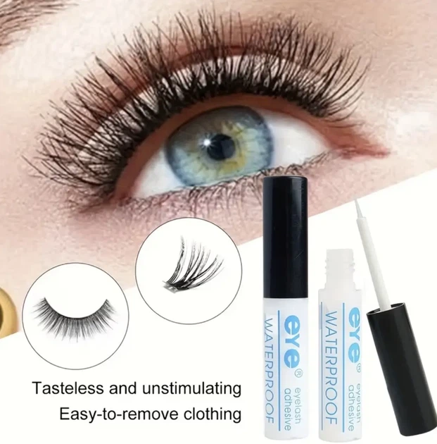 Клей для накладних вій Eye Waterproof — прозорий водостійкий клей для пучкових, стрічкових та магнітних вій - зображення 6
