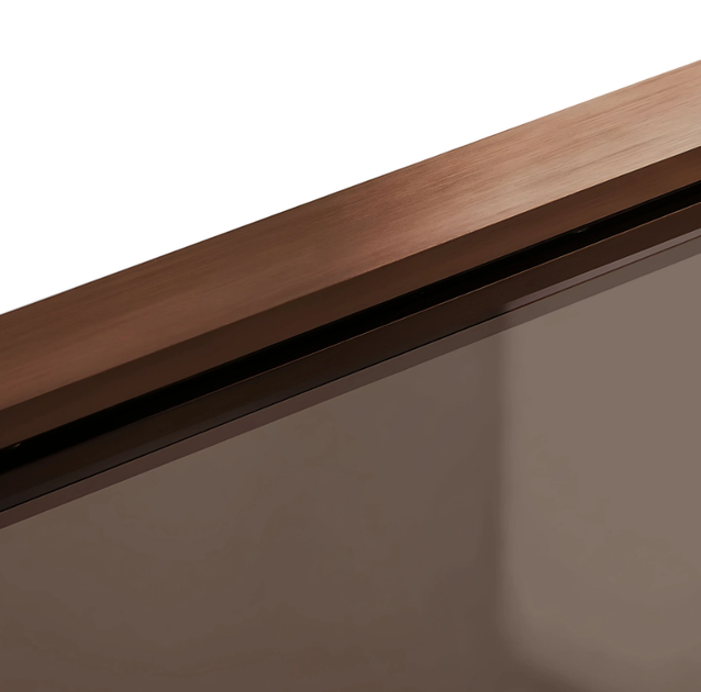 Шторка для ванни Rea Elegant нерухома 70x140 brushed copper REA-W5694 - зображення 6
