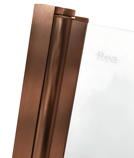 Шторка для ванны Rea Agat-2 складная 80x140 см brushed copper REA-W5696 - изображение 6