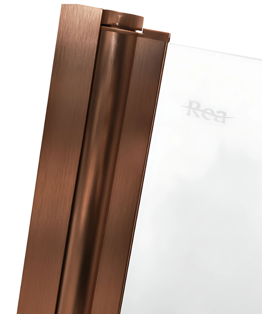 Шторка для ванны Rea Agat-2 складная 100x140 brushed copper REA-W5698 - изображение 6