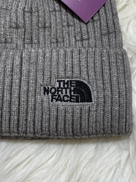 Шапка The North Face унисекс серого цвета One Size (zsr-lk1-qwt) - Фото 4 Шапка The North Face унисекс серого цвета One Size (zsr-lk1-qwt) - изображение 4