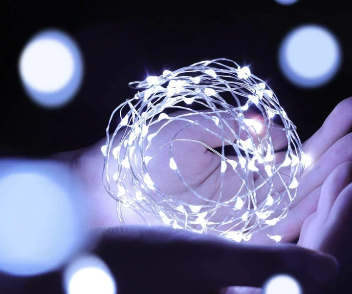 Гирлянда Роса 3 м LED на батарейках для декора интерьера белая (741029) - изображение 2