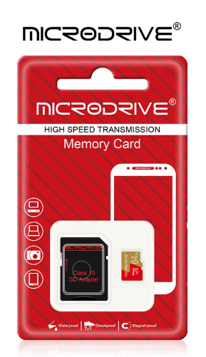 Карта памяти Micro SD MicroDrive 64Gb U3 A1 class 10 + SD адаптер - изображение 4