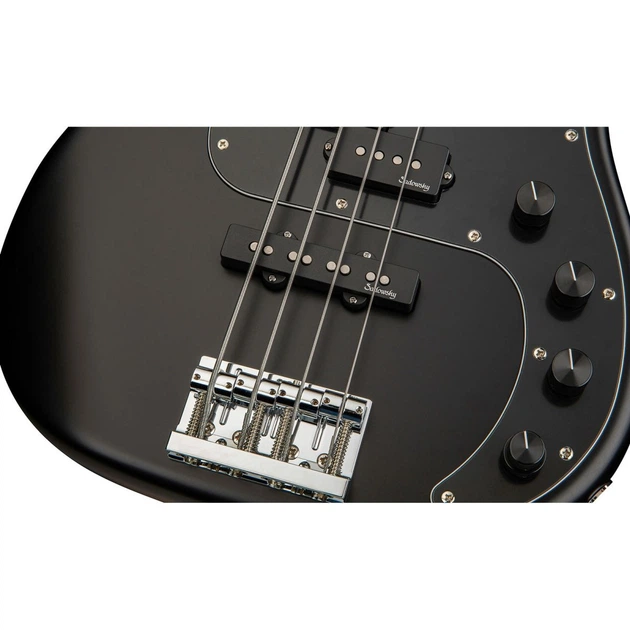 Бас-гітара Sadowsky MetroLine 21-Fret Hybrid P/J Bass Ash 4-String Solid Black Satin [170373] - зображення 5