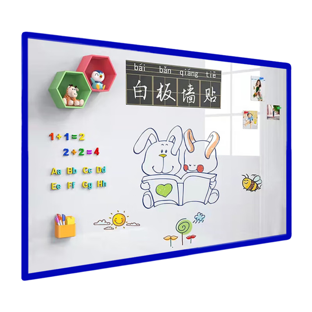 Настенная доска Flybook 60*90 см, мягкая, легко снимается, не повреждая стены, магнитная мини-доска, доска для письма в офисе, подвесная магнитная доска, стираемая доска для рисования для дома и детей, обои для рисования в стиле дудл. - изображение 4