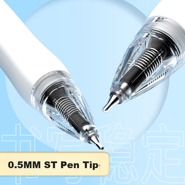 Гелевая ручка M&G Stationery K35 с выдвижным стержнем, 0,5 мм, черная, наконечник ST, стильная, быстросохнущая, практичная для экзаменов и практики, чернила на водной основе, упаковка из 12 штук, AGPK3558A - Фото 8 Гелевая ручка M&G Stationery K35 с выдвижным стержнем, 0,5 мм, черная, наконечник ST, стильная, быстросохнущая, практичная для экзаменов и практики, чернила на водной основе, упаковка из 12 штук, AGPK3558A - изображение 8
