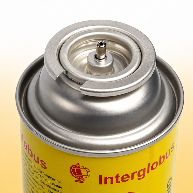 Газовый баллон универсальный Interglobus бутан 225g - изображение 3