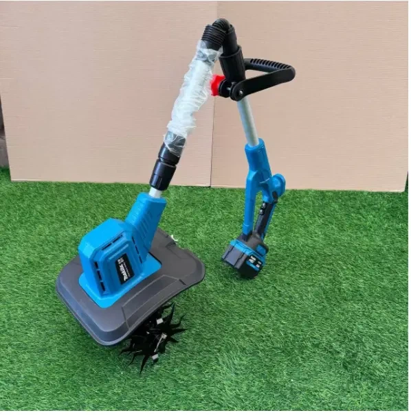 Аккумуляторный культиватор Makita 48 В ручной мотокультиватор 6 А·ч бесщеточный с 2 аккумуляторами электротяпка для рыхления прополки обработки почвы сада огорода клумб 23 см - изображение 4