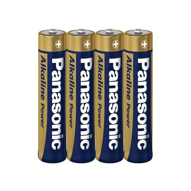 Батарейка Panasonic LR03/AAA алкалінова, 4 шт., бронзова - изображение 2
