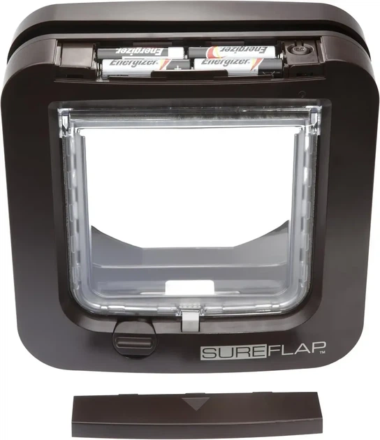 Умная дверца для котов SureFlap с микрочипом | автоматический кошачий люк Smart Cat Flap коричневая уценка - изображение 3