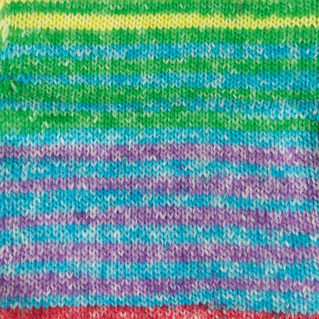 Пряжа YarnArt Forza Stripe, №2810 - 100 г / 420 м, носочная пряжа секционного окрашивания для вязания носков, варежек и одежды - изображение 2