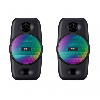 Комп'ютерні колонки HAVIT HV-SK213 2.0 USB/AUX RGB 6 Вт чорні - Фото 1 Комп'ютерні колонки HAVIT HV-SK213 2.0 USB/AUX RGB 6 Вт чорні - зображення 1