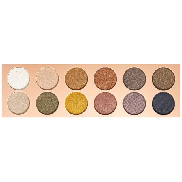Палетка теней для век DoDo Girl Eyeshadow Unique Colors перламутровые 12 оттенков D3139 , В Золотистый Бежевый Медный Серый - изображение 3