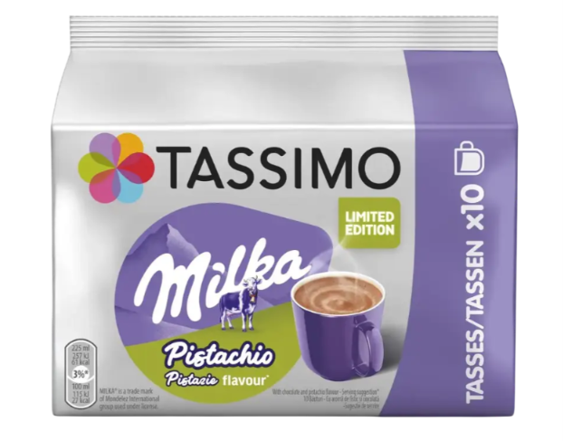 Горячий Шоколад в капсулах Tassimo Milka PISTACHIO 10 шт Тассимо - Фото 1 Горячий Шоколад в капсулах Tassimo Milka PISTACHIO 10 шт Тассимо - изображение 1