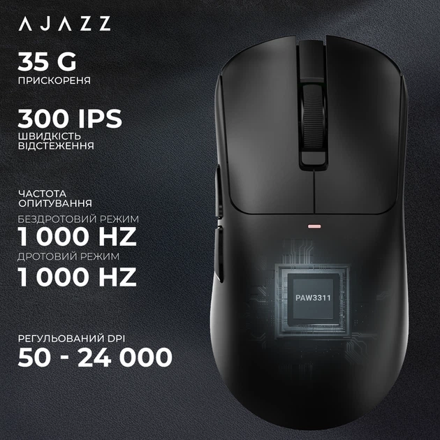 Бездротова миша Ajazz AJ200 Near Link AI MC White (AJ200-NL-AI-MC-W) - изображение 14