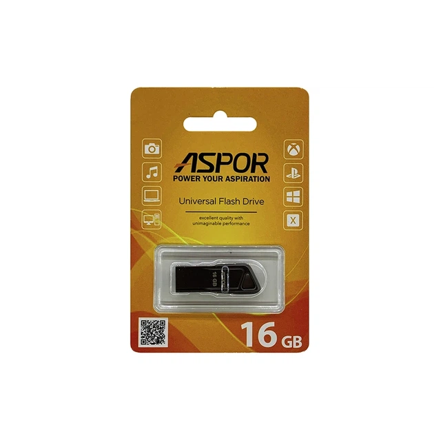 USB Flash Aspor AR114 16GB- графітовий - изображение 2