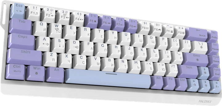 Дротова механічна клавіатура Ajazz NK68 V2 Red Switch (NK68-V2-R-PWB) - зображення 3