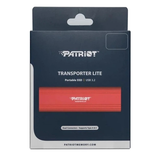 Портативний SSD Patriot Transporter Lite 1TB Red Type-C - Фото 2 Портативний SSD Patriot Transporter Lite 1TB Red Type-C - изображение 2