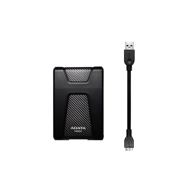 Зовнішній жорсткий диск PHD External 2.5'' ADATA USB 3.1 DashDrive Durable HD650 1TB Black - изображение 7