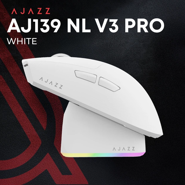 Бездротова миша Ajazz AJ139 Near Link V3 Pro+ White (AJ139-NL-V3-PRO-W) - изображение 6