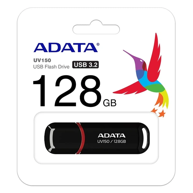 Флеш-накопичувач ADATA USB 3.2 UV 150 128Gb Black - изображение 2