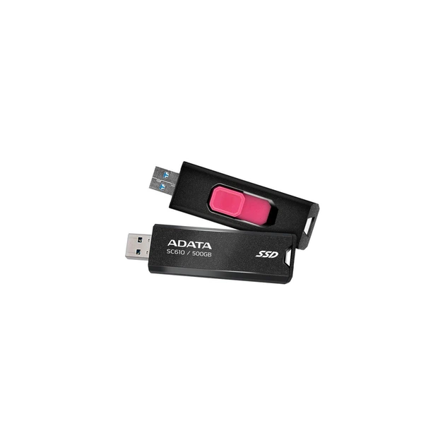 Накопичувач SSD USB 3.2 500GB SD610 ADATA (SC610-500G-CBK/RD) - Фото 4 Накопичувач SSD USB 3.2 500GB SD610 ADATA (SC610-500G-CBK/RD) - зображення 4