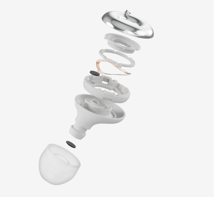 Беруши Loop Switch 2 Silver, с регулировкой шумопонижения, 3 режима 20/23/26 дБ, многоразовые - изображение 4