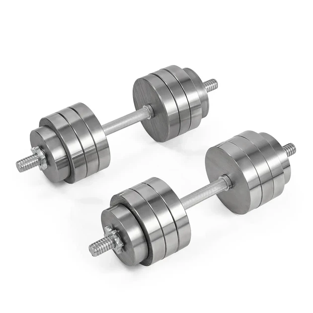Гантелі Model Progressive, 74 кг (2×37) + з'єднювач - Фото 5 Гантелі Model Progressive, 74 кг (2×37) + з'єднювач - изображение 5
