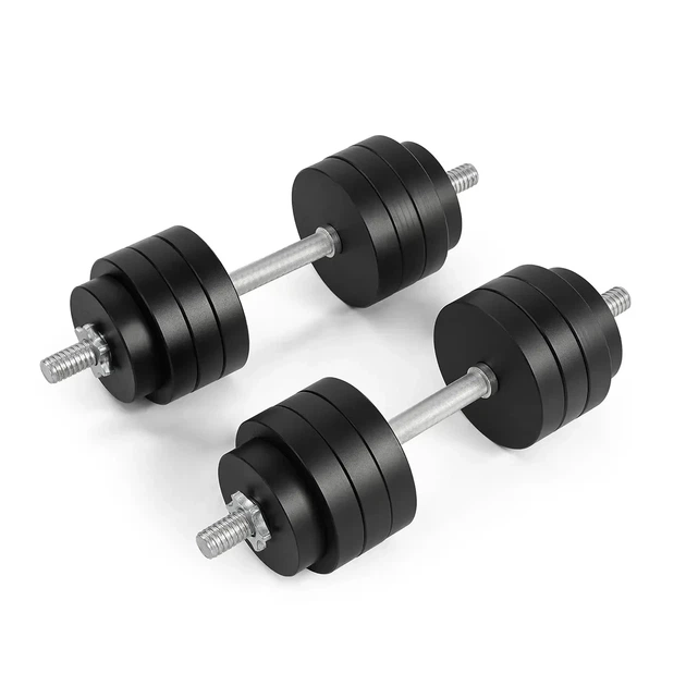 Гантелі Model Progressive (полімерне покриття), 74 кг (2×37) + з'єднювач - изображение 3