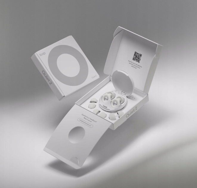 Беруши Loop Quiet 2 White, силиконовые вкладыши для ушей, шумопонижение до 24 дБ, белые. - Фото 2 Беруши Loop Quiet 2 White, силиконовые вкладыши для ушей, шумопонижение до 24 дБ, белые. - изображение 2