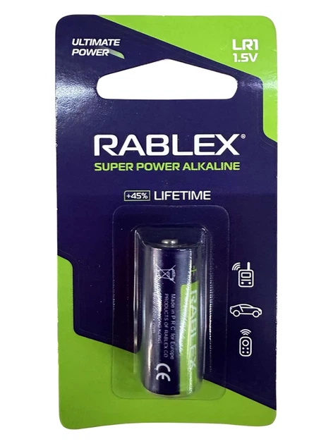 Батарейка Rablex LR1 Alkaline 1,5 В 1 шт. - Фото 2 Батарейка Rablex LR1 Alkaline 1,5 В 1 шт. - зображення 2