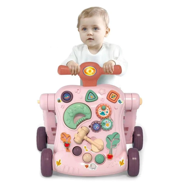 Ходунки-каталка 5 в 1 Baby Walker 999M со столиком, мини-велобегом, игровой панелью, погремушками и музыкальной игрушкой - Фото 2 Ходунки-каталка 5 в 1 Baby Walker 999M со столиком, мини-велобегом, игровой панелью, погремушками и музыкальной игрушкой - изображение 2