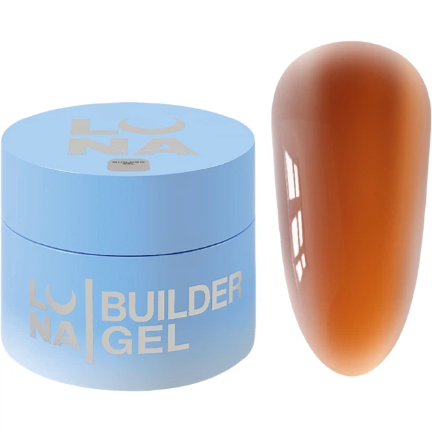 LUNA Glass Gel №08 Гель для нарощування нігтів вітражний помаранчевий, 15 мл - Фото 1 LUNA Glass Gel №08 Гель для нарощування нігтів вітражний помаранчевий, 15 мл - изображение 1