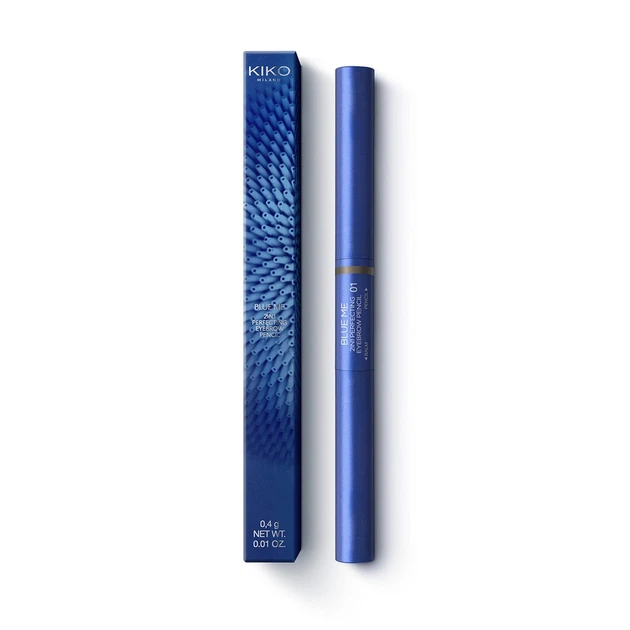 KIKO Blue Me 2-In-1 Perfecting Eyebrow Pencil Набір для брів з бальзамом і олівцем 03 Medium-Brown - Фото 3 KIKO Blue Me 2-In-1 Perfecting Eyebrow Pencil Набір для брів з бальзамом і олівцем 03 Medium-Brown - зображення 3