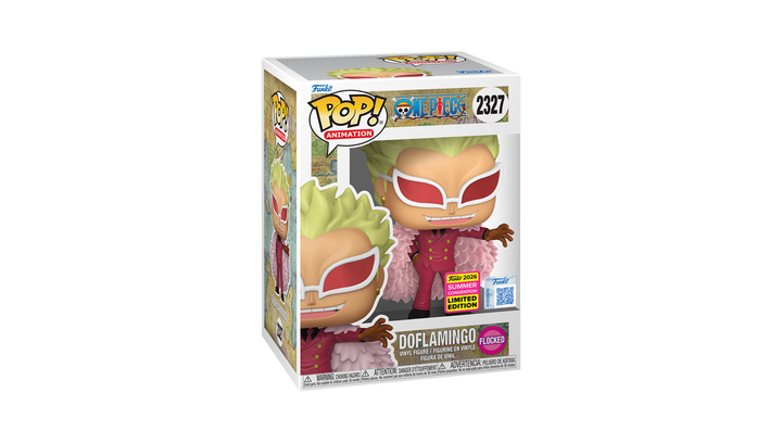 Фигурка FUNKO POP! Ван Пис Дофламинго One Piece Doflamingo Flocked 2026 Summer Convention Exclusive 130mm 2327 92590 - изображение 3