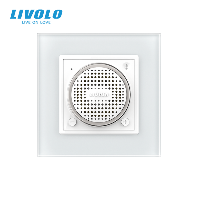 Встраиваемая Bluetooth-колонка LIVOLO с TWS (стерео), белое матовое стекло - Фото 2 Встраиваемая Bluetooth-колонка LIVOLO с TWS (стерео), белое матовое стекло - изображение 2