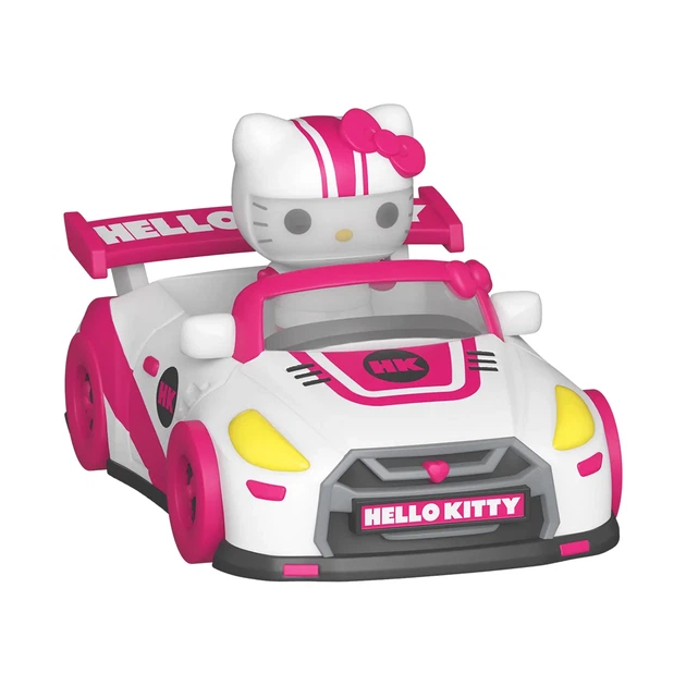 Набір фігурок Funko Bitty POP! Rides вініл 3,7 см Хелоу Кітті та перегоновий автомобіль - зображення 2