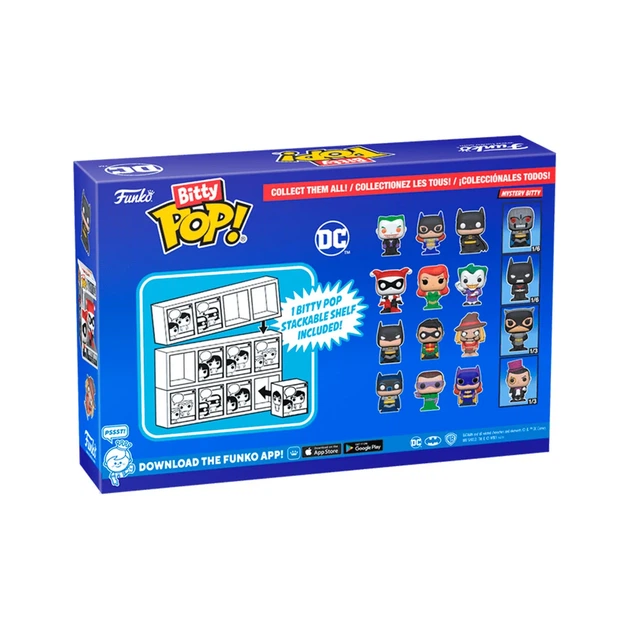 Набір ігрових фігурок Funko Bitty Pop! вініл 2,5 см серія DC 4 фігурки асорт. - зображення 2