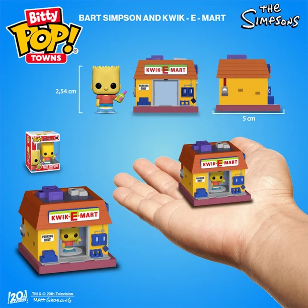 Набір фігурок Funko вініл Барт Сімпсон Квікі-Март 6,4х11х10,9 см - зображення 3