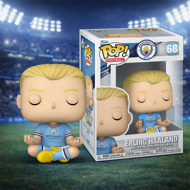 Ігрова фігурка Funko POP! вініл 6х5,5х11,4 см Футбол Манчестер Сіті Ерлінг Голанд - зображення 3