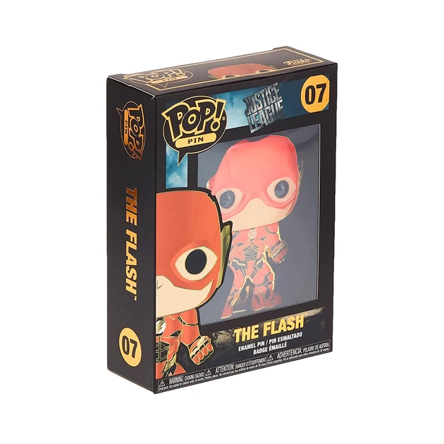Пін Funko Pop DC Comics Флеш емальована сталь 10 см червоний - зображення 5