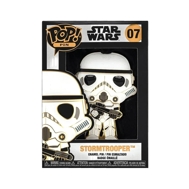 Пін Funko Зоряні війни Штурмовик зі зброєю емальована сталь 10 см - Фото 1 Пін Funko Зоряні війни Штурмовик зі зброєю емальована сталь 10 см - зображення 1