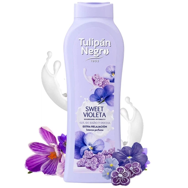 Гель для душа Tulipan Negro Shower Gel - Sweet Violeta (650 мл) - изображение 3